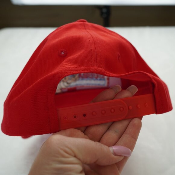 Bubba Gump Shrimp Co. Red Snapback Hat Cap Adjustable 100% Cotton - Picture 3 of 4